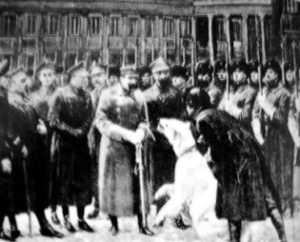 Piłsudski i Baśka na placu Saskim