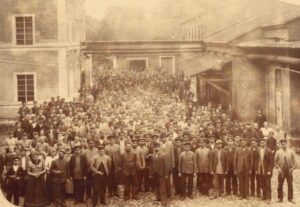 Strajk robotników w 1892 r., ze zbiorów Archiwum Państwowego w Łodzi