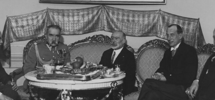 Ambasador Jules Laroche u marszałka Józefa Piłsudskim